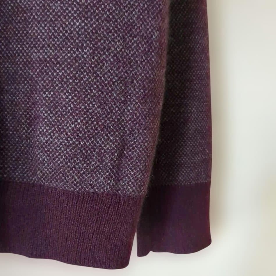 マーガレットハウエル カシミヤ63% ウール ニット 2L Vネック