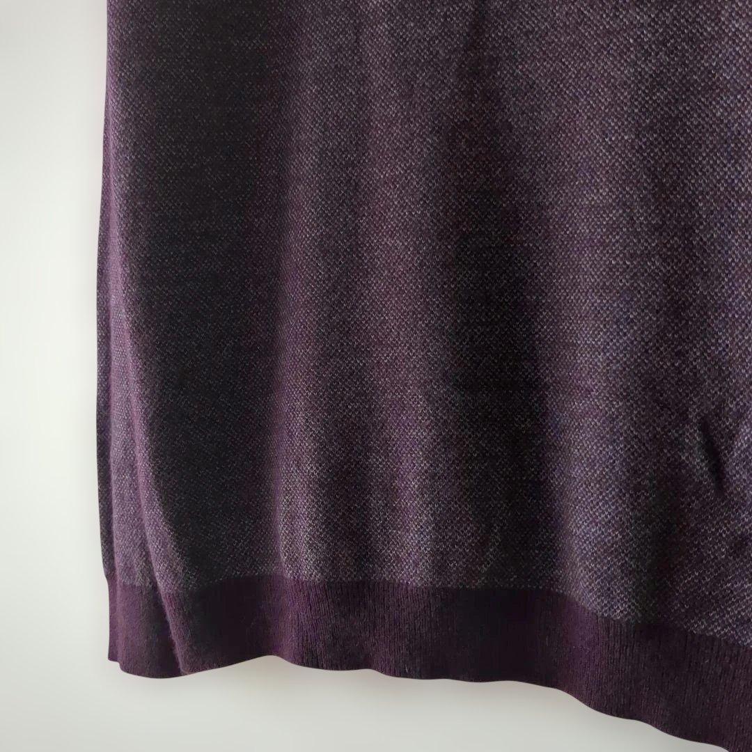 マーガレットハウエル カシミヤ63% ウール ニット 2L Vネック