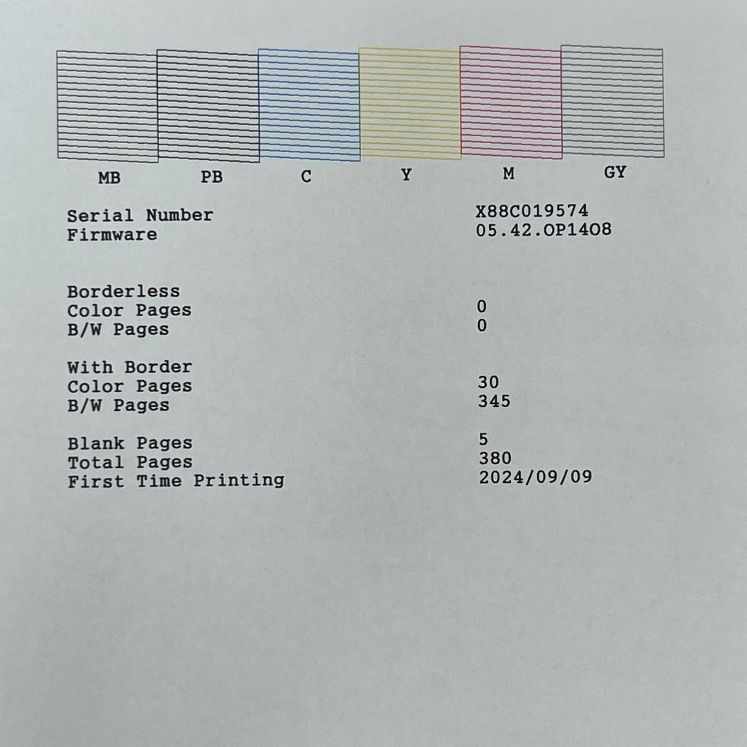 EW-M973A3T 印刷376枚 EPSON エコタンク A3ノビ 6色