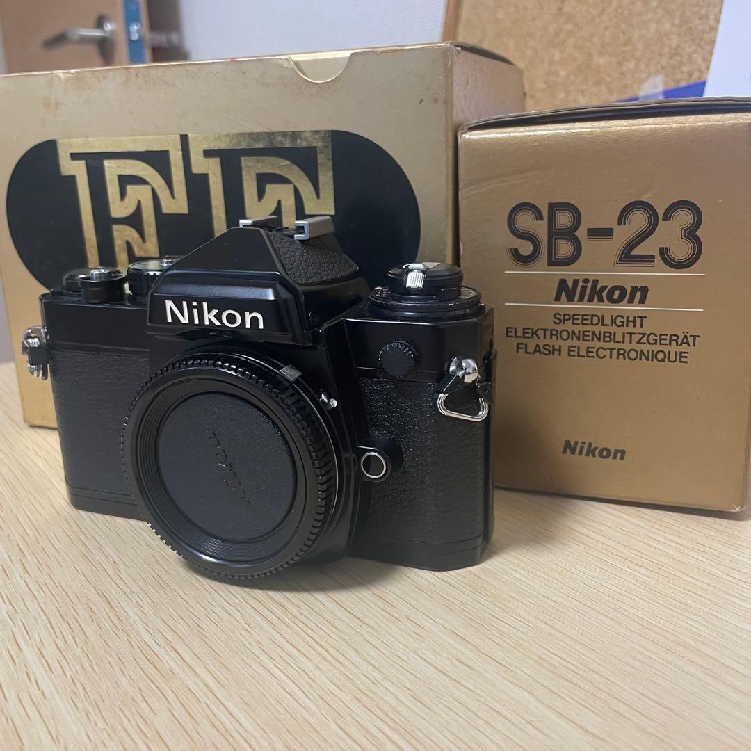 Nikon FE 箱付き SB-23 フラッシュ付き