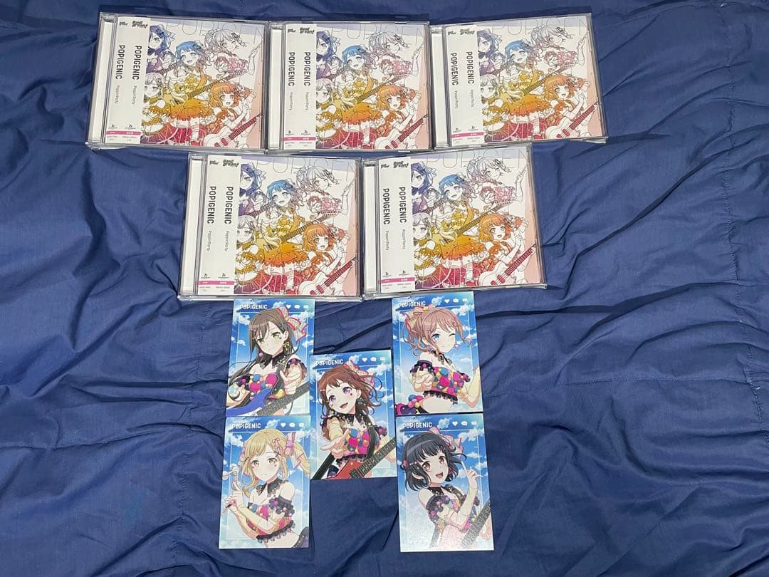 Poppin'Party 「POPIGENIC」 通常盤 キャラクターカード5枚