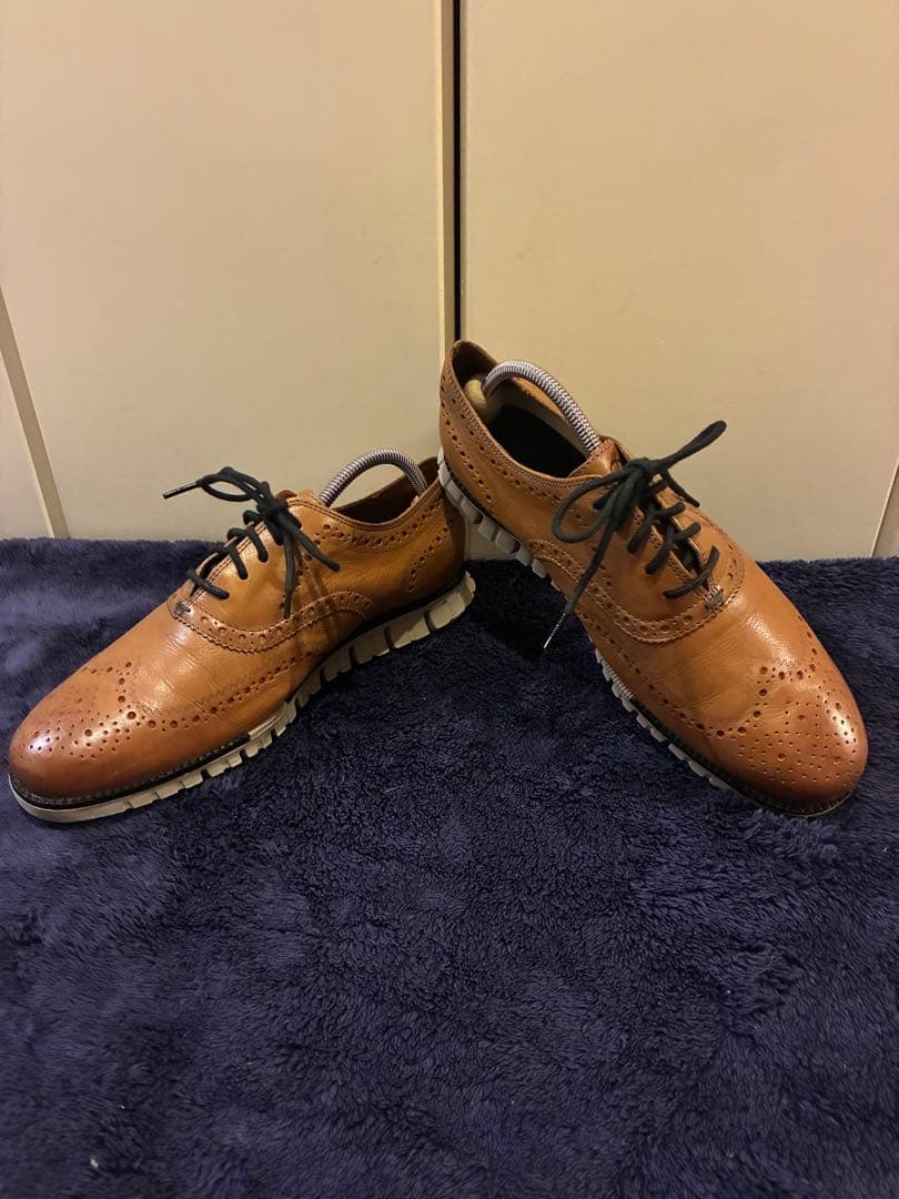 COLE HAAN ゼログランド ウィングチップ オックスフォード 27.5 茶