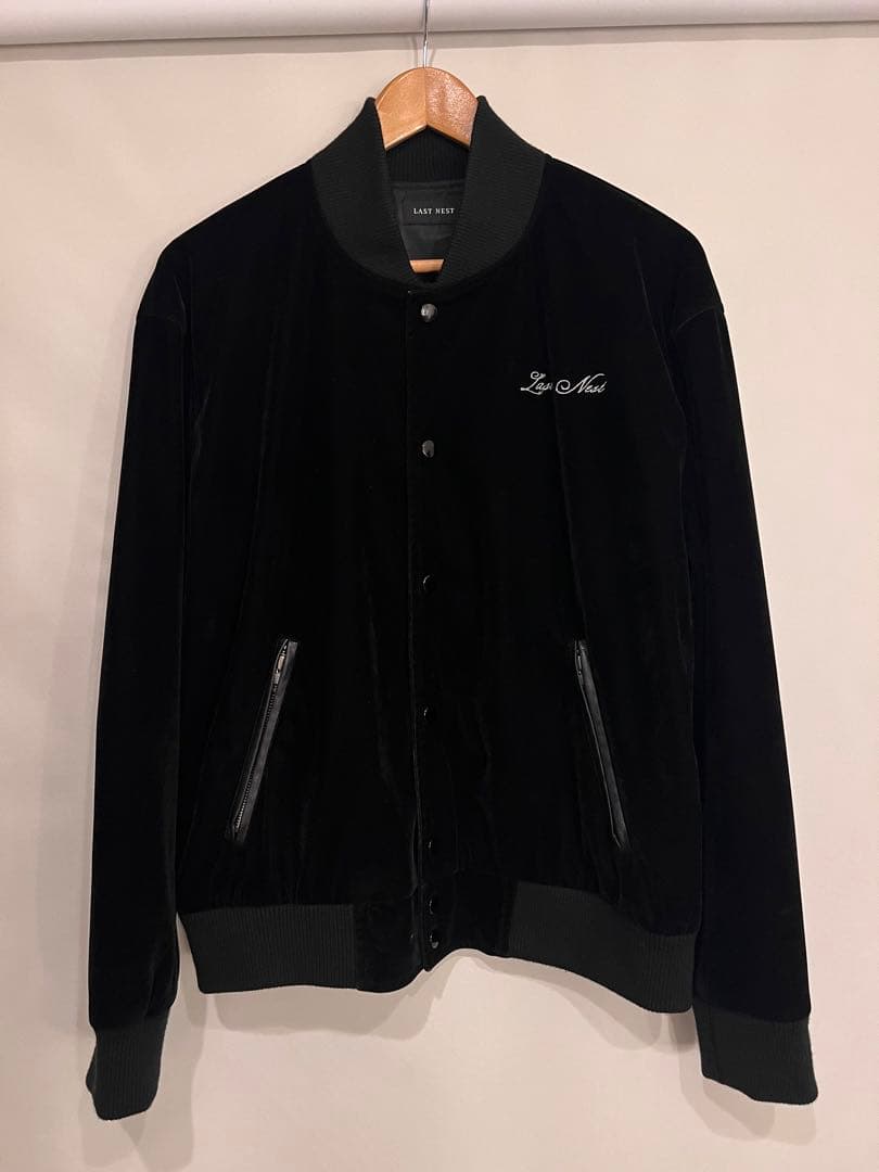 ★LAST NEST★ベロア調スタジャン Jesus layered tee M