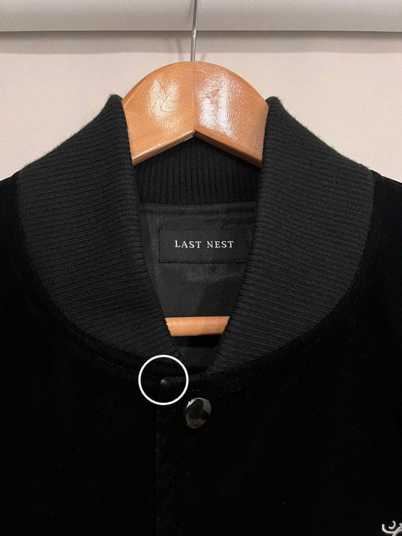 ★LAST NEST★ベロア調スタジャン Jesus layered tee M