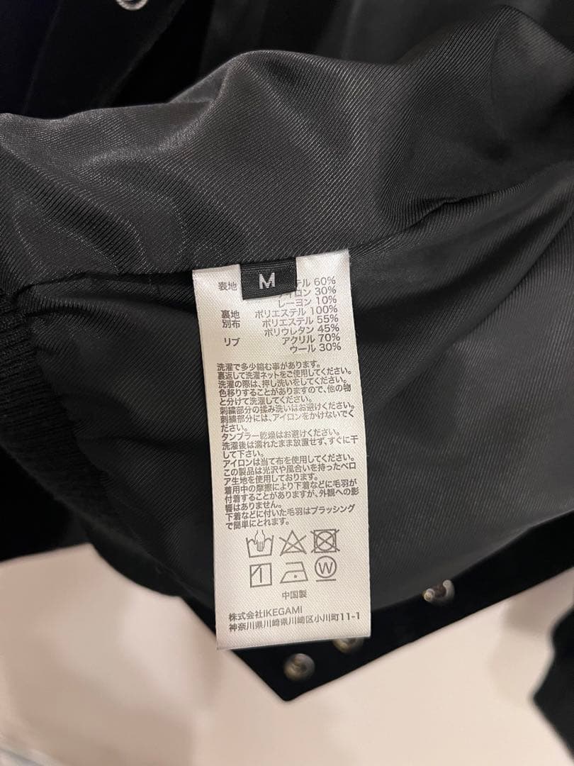 ★LAST NEST★ベロア調スタジャン Jesus layered tee M