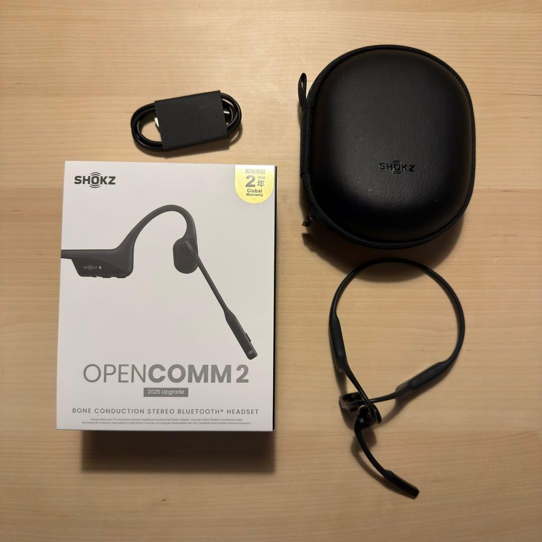 イヤホン Shokz OpenComm2 2025 Upgrade C120