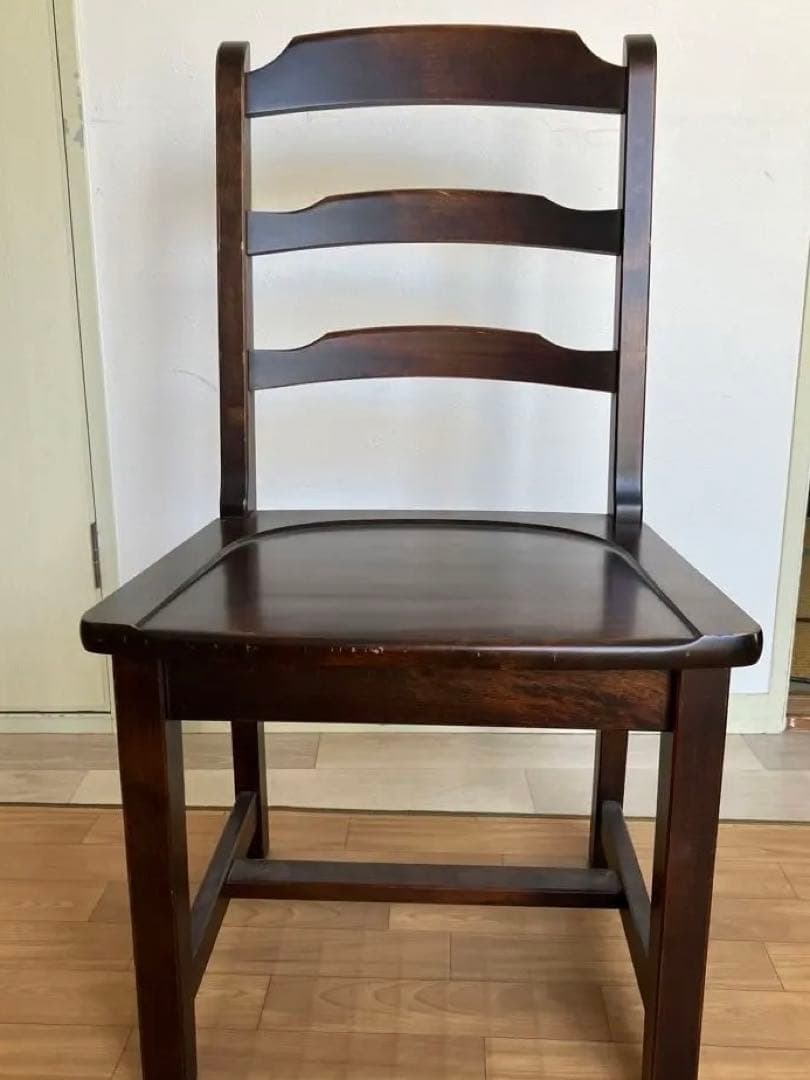 北海道民芸家具 木製デスクチェア