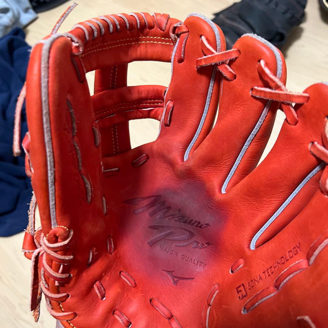 H*1様 Mizuno Pro オレンジ グローブ