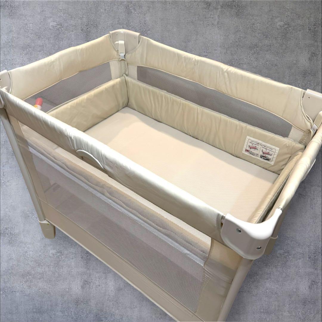 美品✨ Aprica アップリカ ココネルエアー ベビーベッド 折りたたみ式