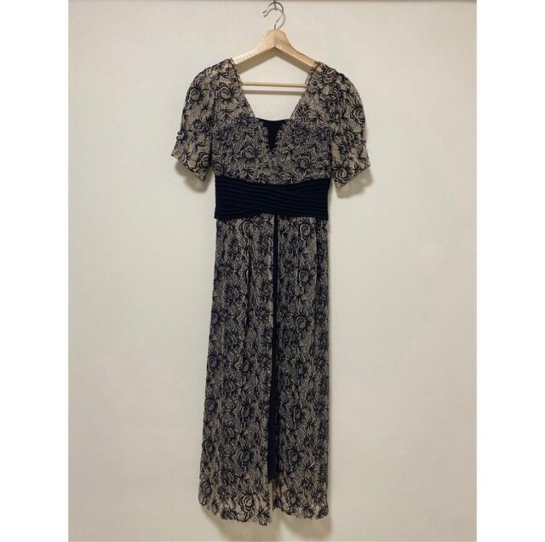 Lilybrown リリーブラウン　ウエストクロスラメレースドレス　結婚式