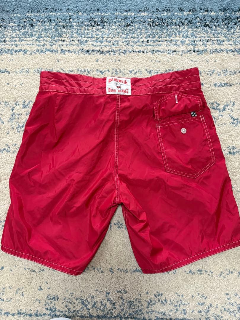 birdweel レッド ビーチショーツ