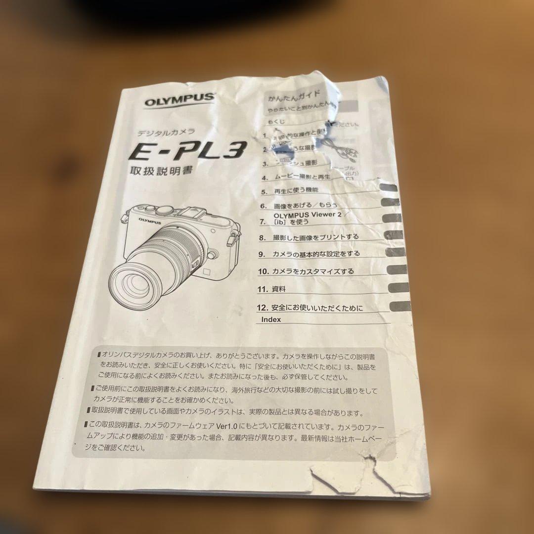 OLYMPUS ミラーレス一眼 ダブルレンズ　E-PL3