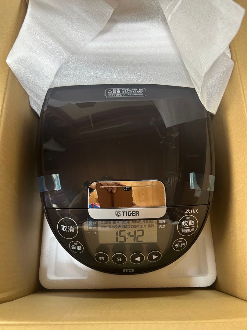TIGER IHジャー炊飯器 JPW-D100T ブラック