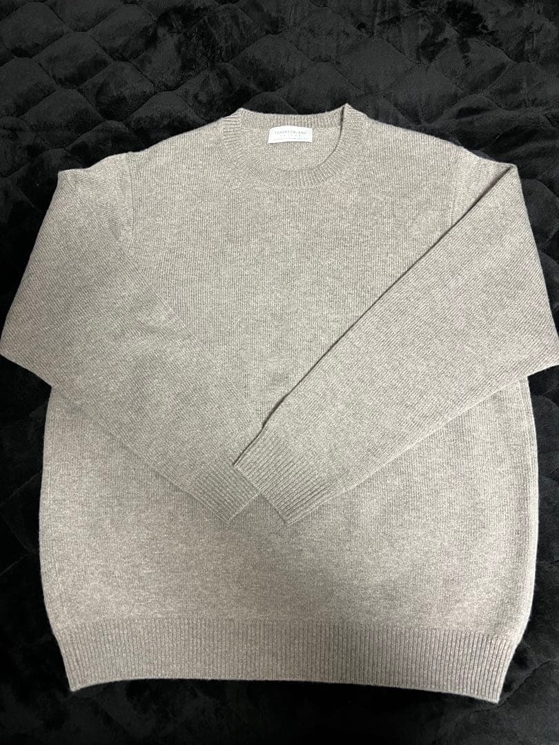 TOMORROWLAND tricot スーパーファイン ラムウール グレー