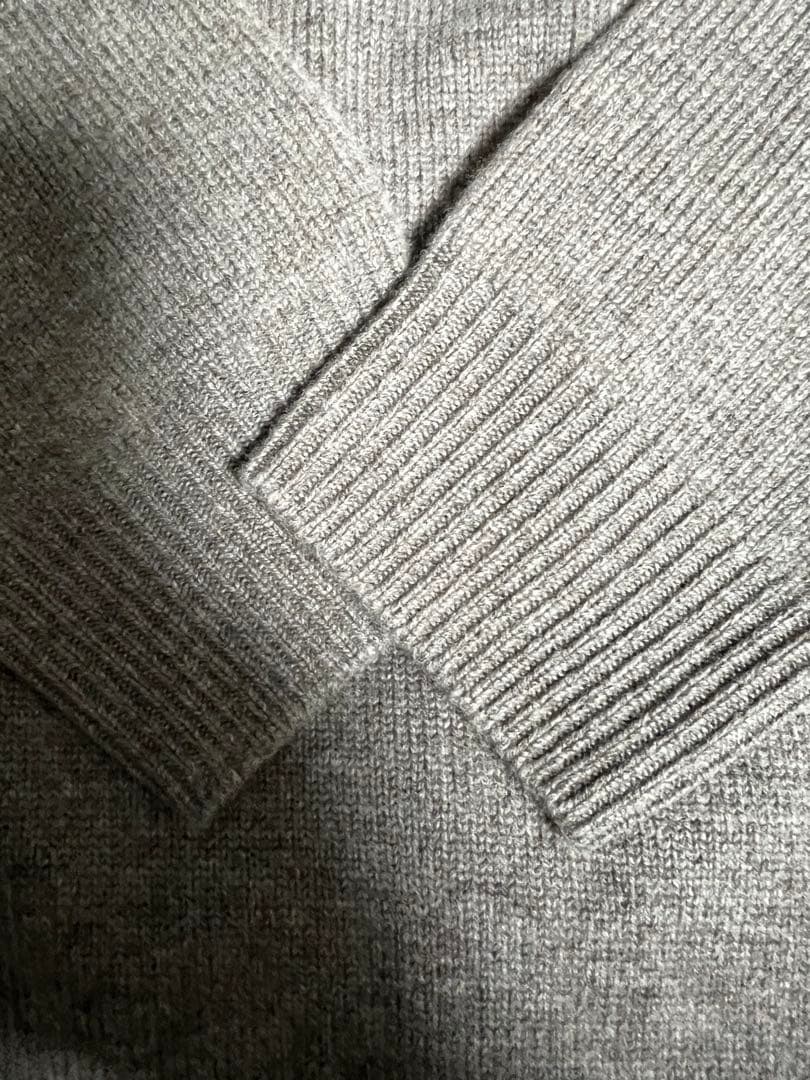 TOMORROWLAND tricot スーパーファイン ラムウール グレー