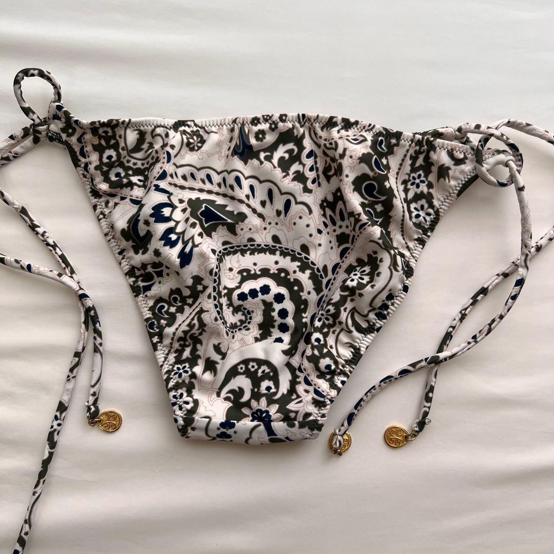 に*ゃ様 衛生面◎ 三愛水着 ナチュラルアップブラ ビキニ エスニック柄 カーキ