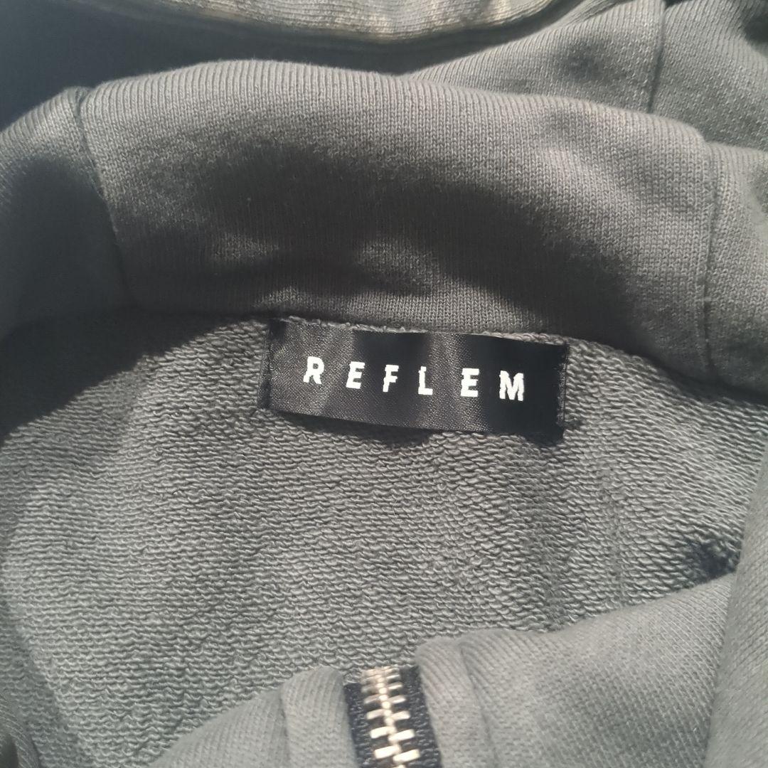 REFLEM レフレム ツノ付きクロップドZIPパーカー ジップアップパーカー