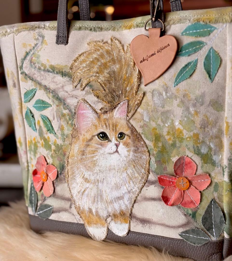 かおり様オーダーバッグ　トートバッグねこ