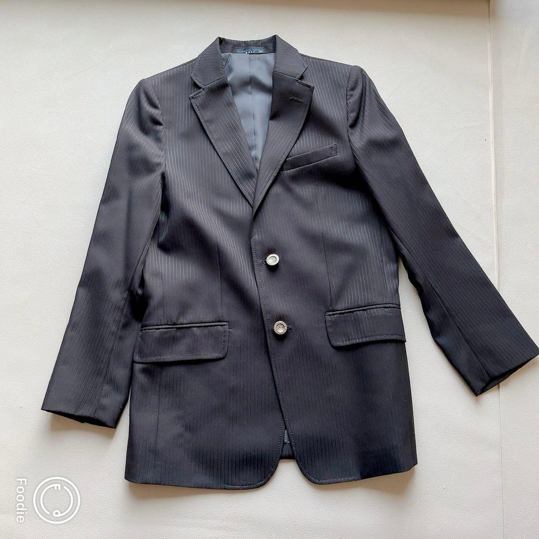 【訳あり、美品】4点セットフォーマルスーツ　165cm 卒服　卒業式 男の子 黒