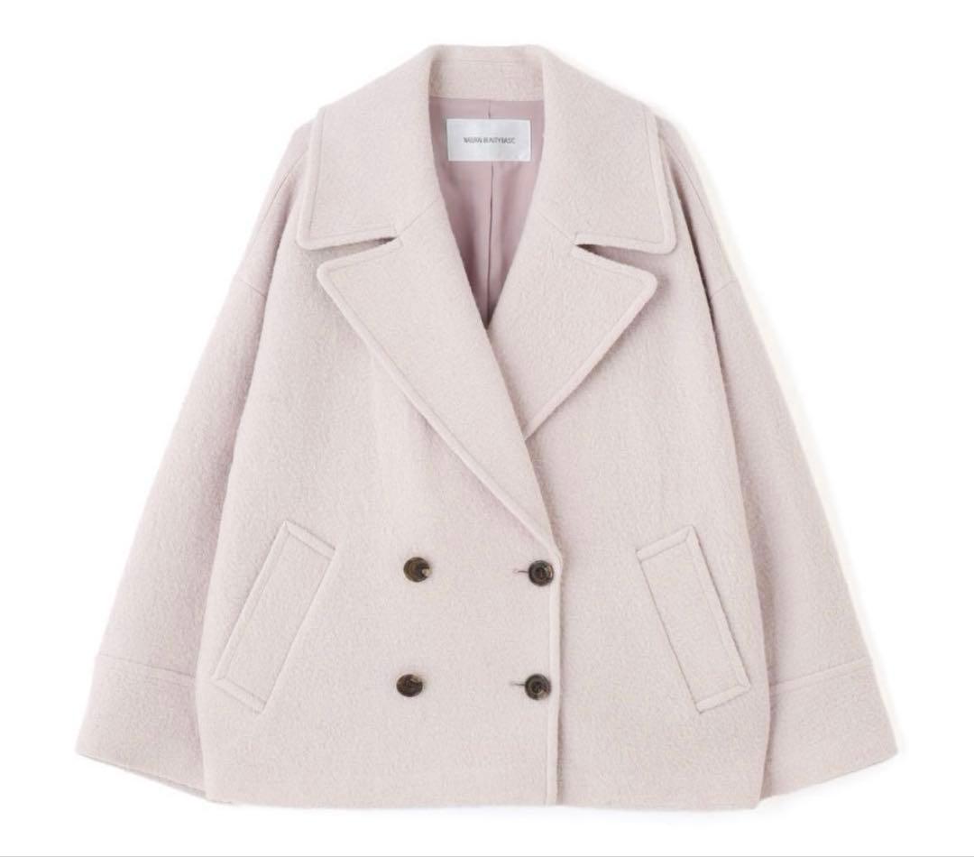 【新品タグ付き】ウーリーフォルムハーフコート