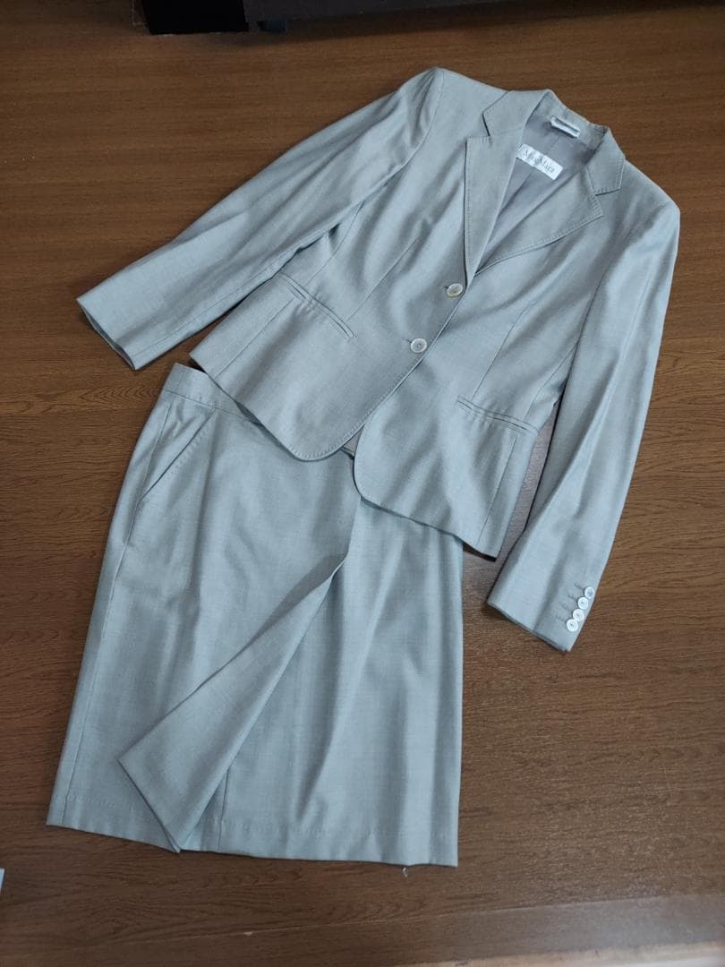 MaxMara マックスマーラ シルク混白タグ スカートスーツ セットアップ L