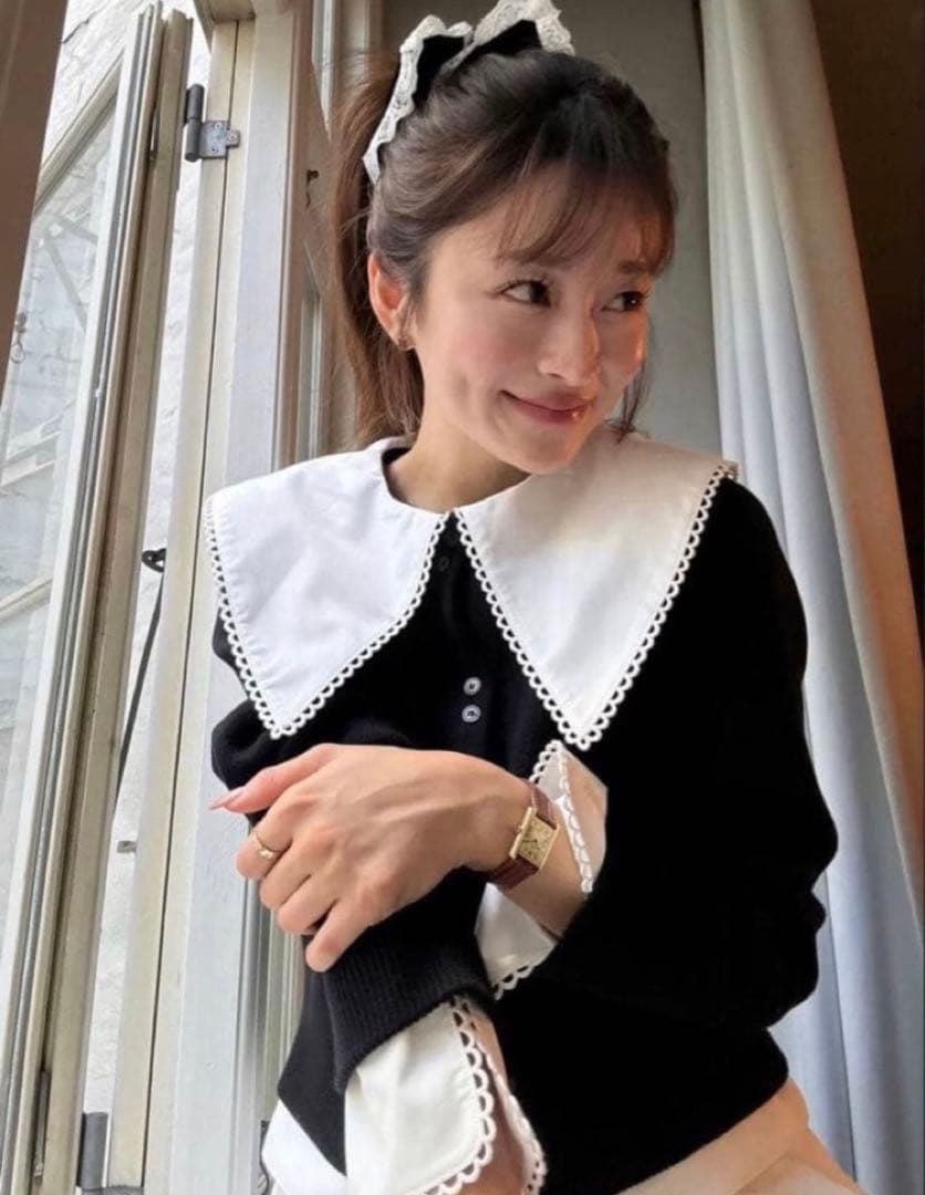 新品 Bibiy. PATTY PILGRIM TOP ブラック　カーディガン