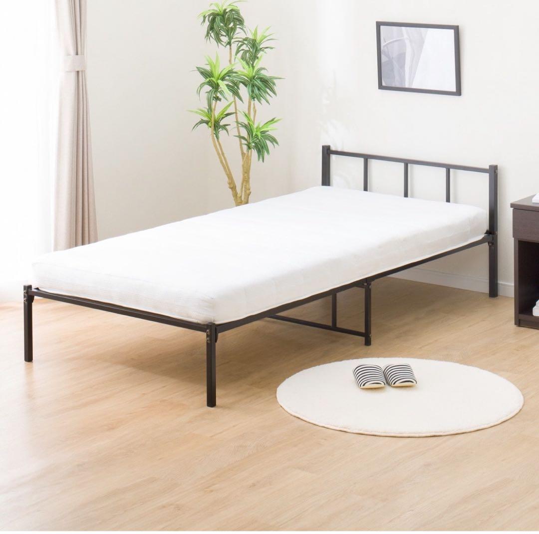 ニトリ シングルパイプベッド(バジーナ F3 BK)