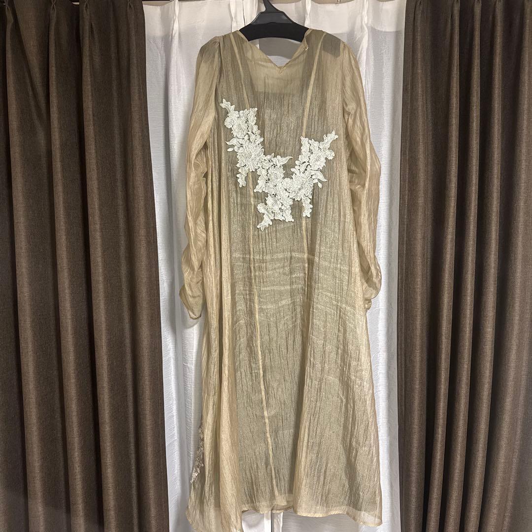 【人気完売品】willfully sheermotiflaceOP olive