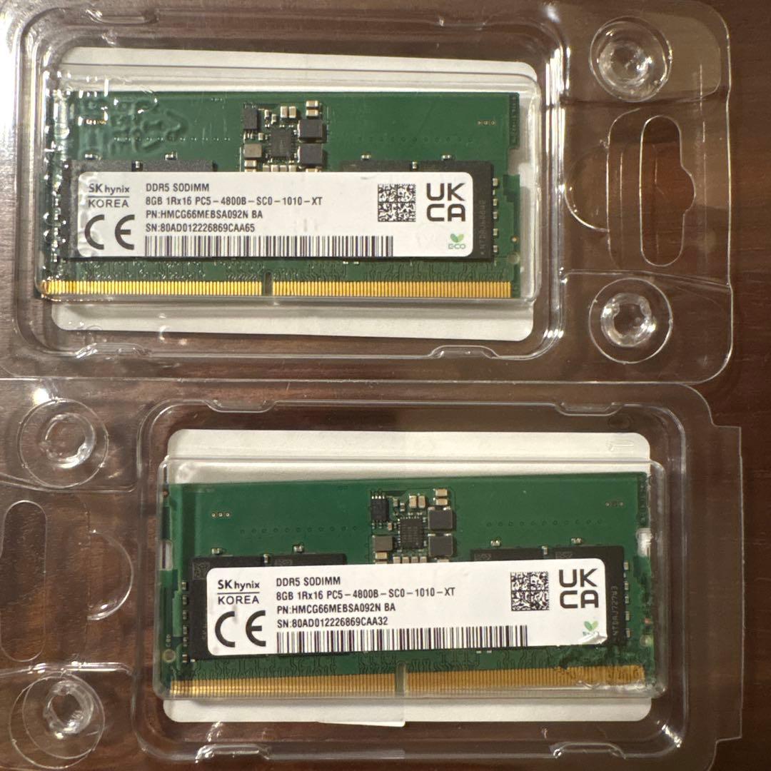 DDR5 SODIMM 8GB×2 SK hynix