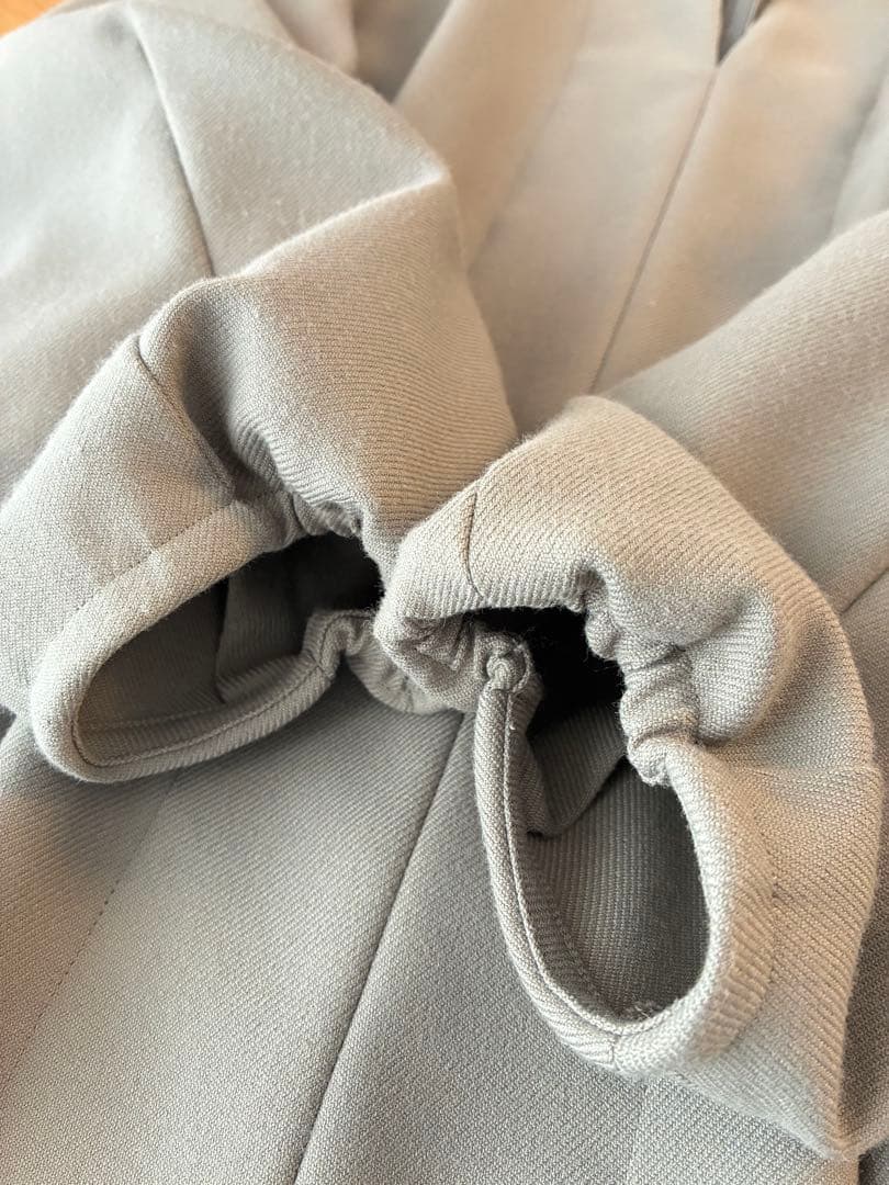 VERMEIL par iena ツイルウエストシェイプワンピース カーキグレー