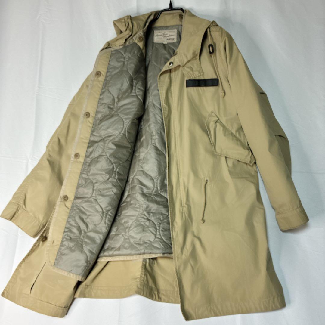 【美品】AVIREX M-51 タイプ モッズコート L サンドカラー