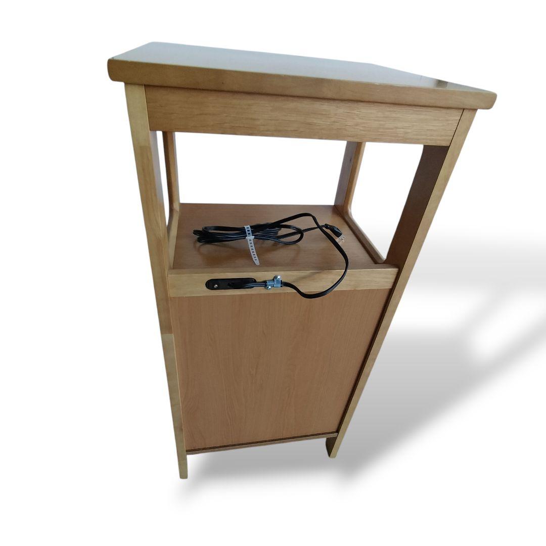 美品 カリモク Karimoku 電話台 FAX台 花台 キャビネット 引き出し