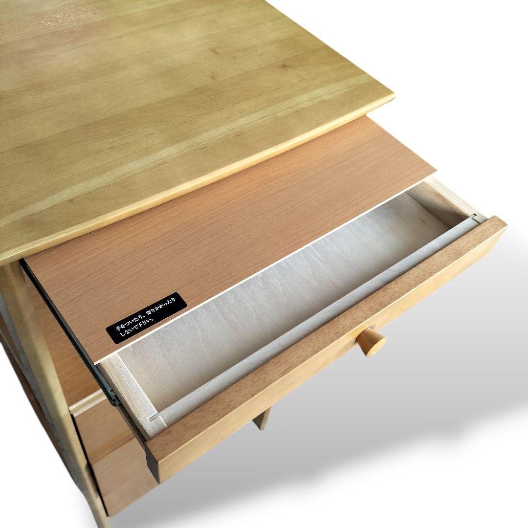 美品 カリモク Karimoku 電話台 FAX台 花台 キャビネット 引き出し