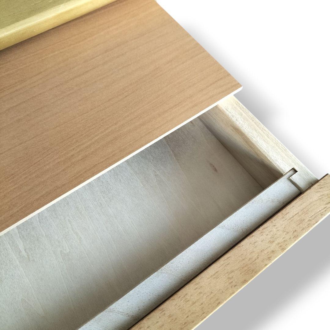 美品 カリモク Karimoku 電話台 FAX台 花台 キャビネット 引き出し