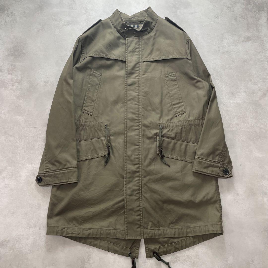雰囲気抜群 機能性◯ バーバリーロンドン モッズコート ライナー付 カーキ M