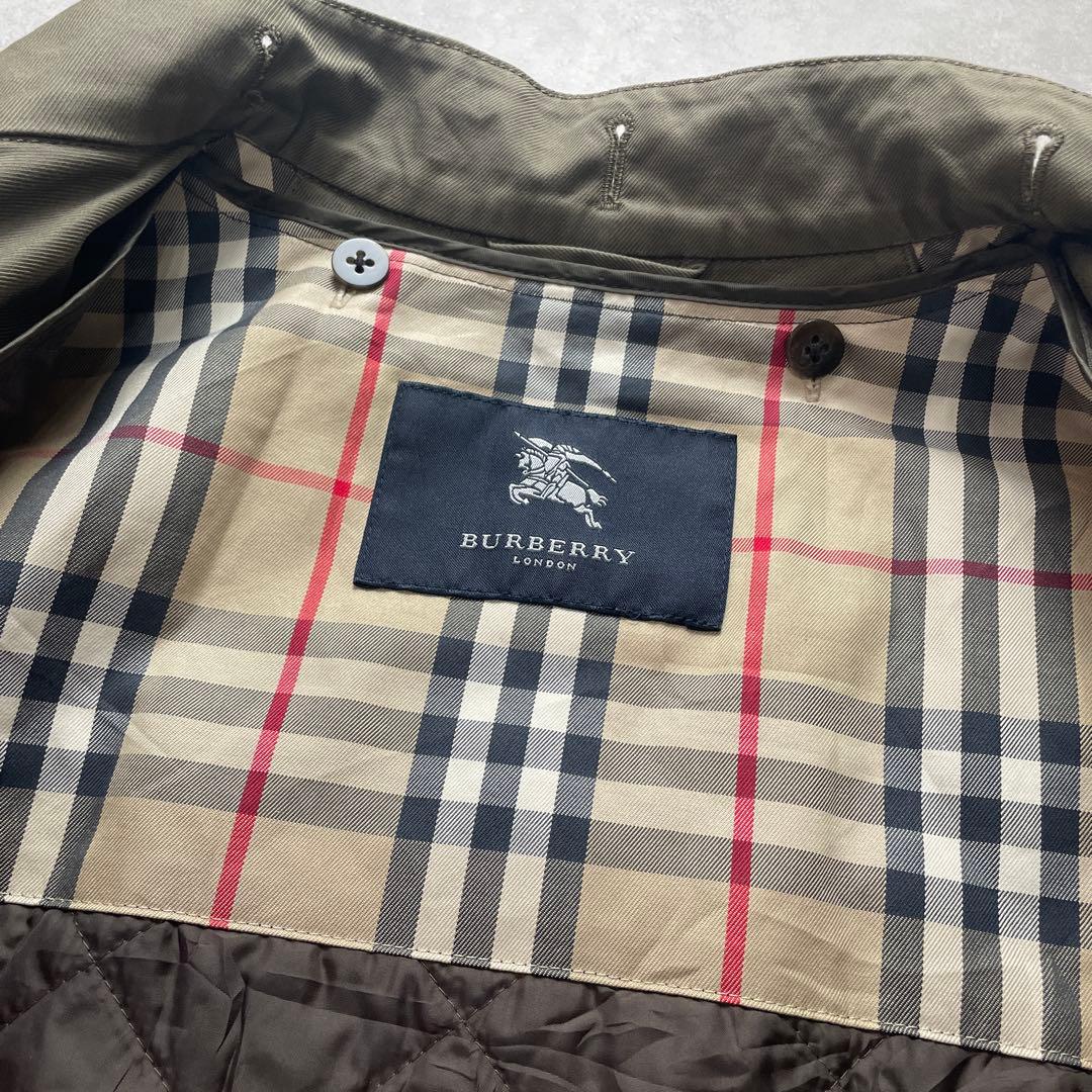雰囲気抜群 機能性◯ バーバリーロンドン モッズコート ライナー付 カーキ M