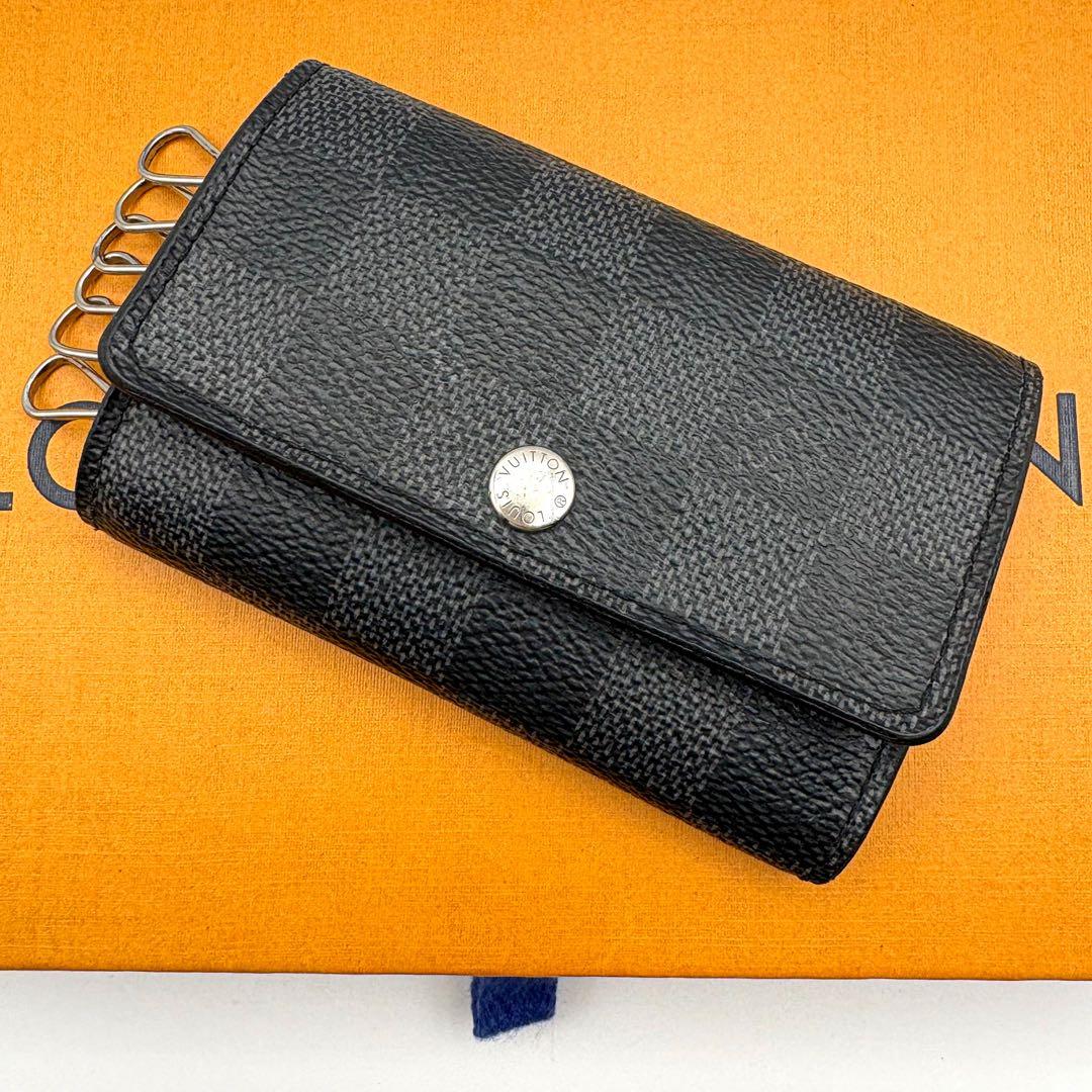 ルイヴィトン ダミエグラフィット ミュルティクレ6 キーケース 6連 黒