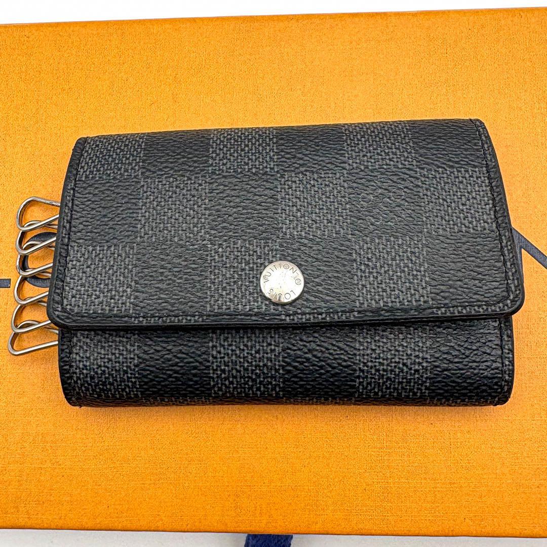 ルイヴィトン ダミエグラフィット ミュルティクレ6 キーケース 6連 黒