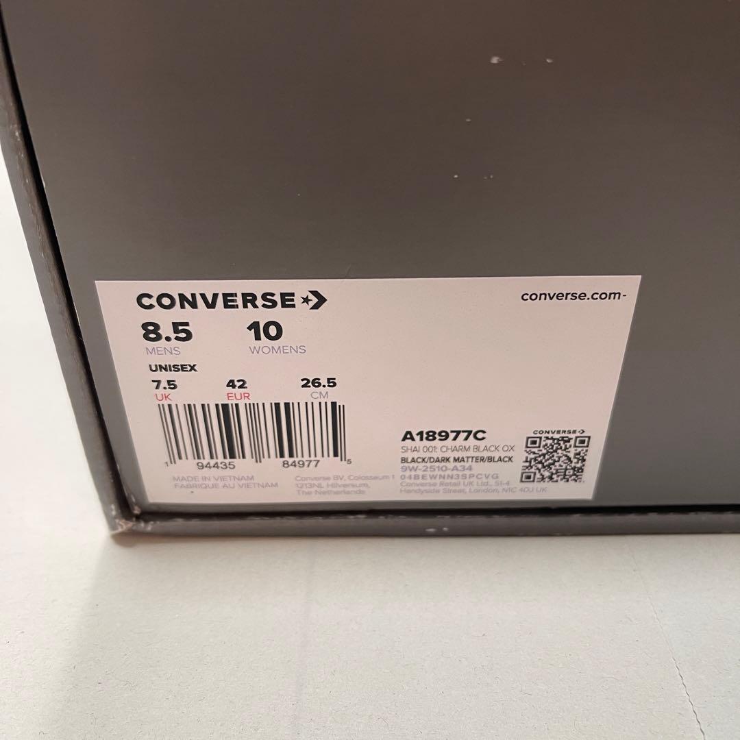 US8.5 新品 SHAI 001 converse Charm Black