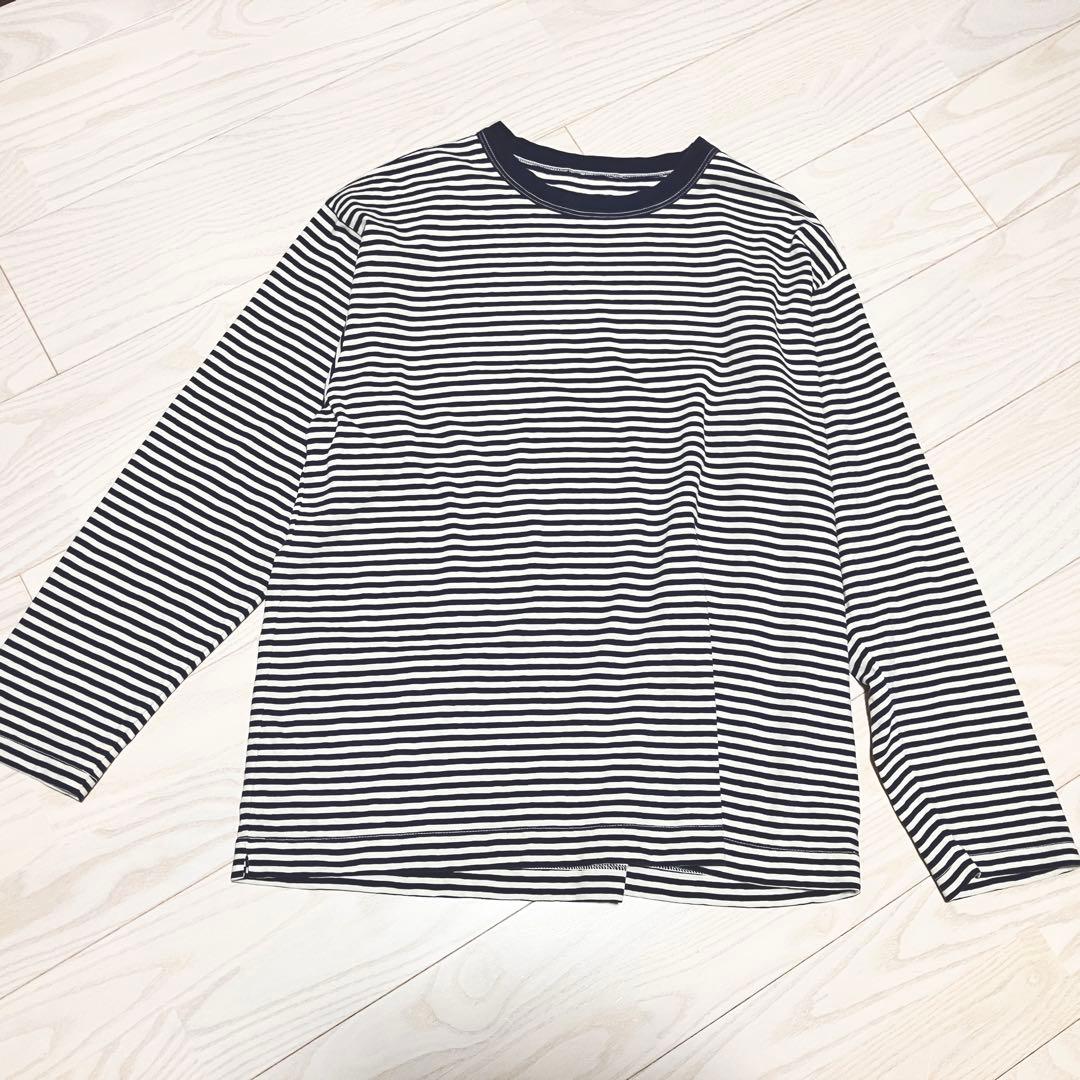 45R 天竺ボーダーの908オーシャンTシャツ ロンT カットソー　長袖