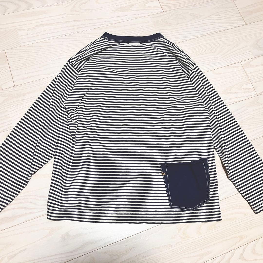 45R 天竺ボーダーの908オーシャンTシャツ ロンT カットソー　長袖