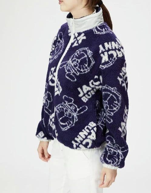 再再再値下新品ジャックバニー　ボアジャケット0ドラえもん紺グレー定価24200円