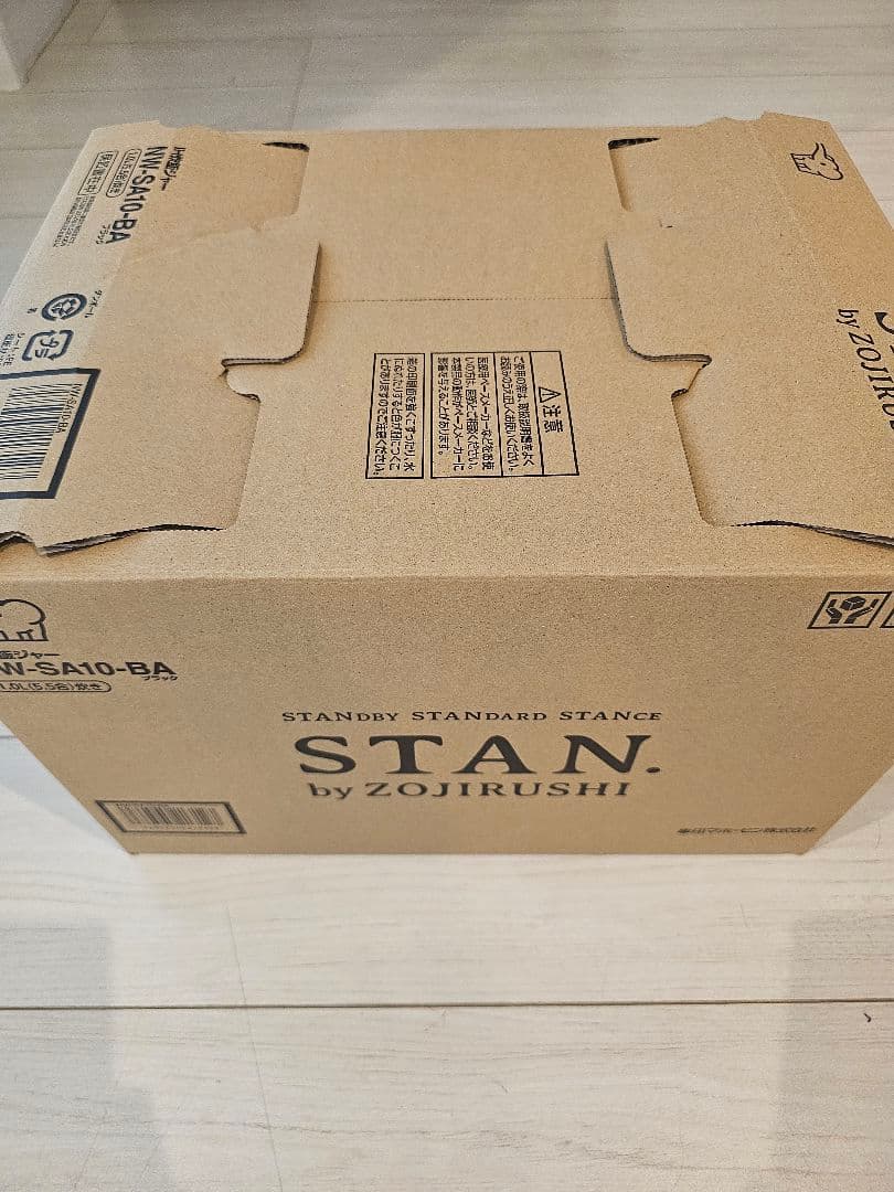【新品】STAN 炊飯器　黒　象印 STAN ＮＷ－SA10-BA