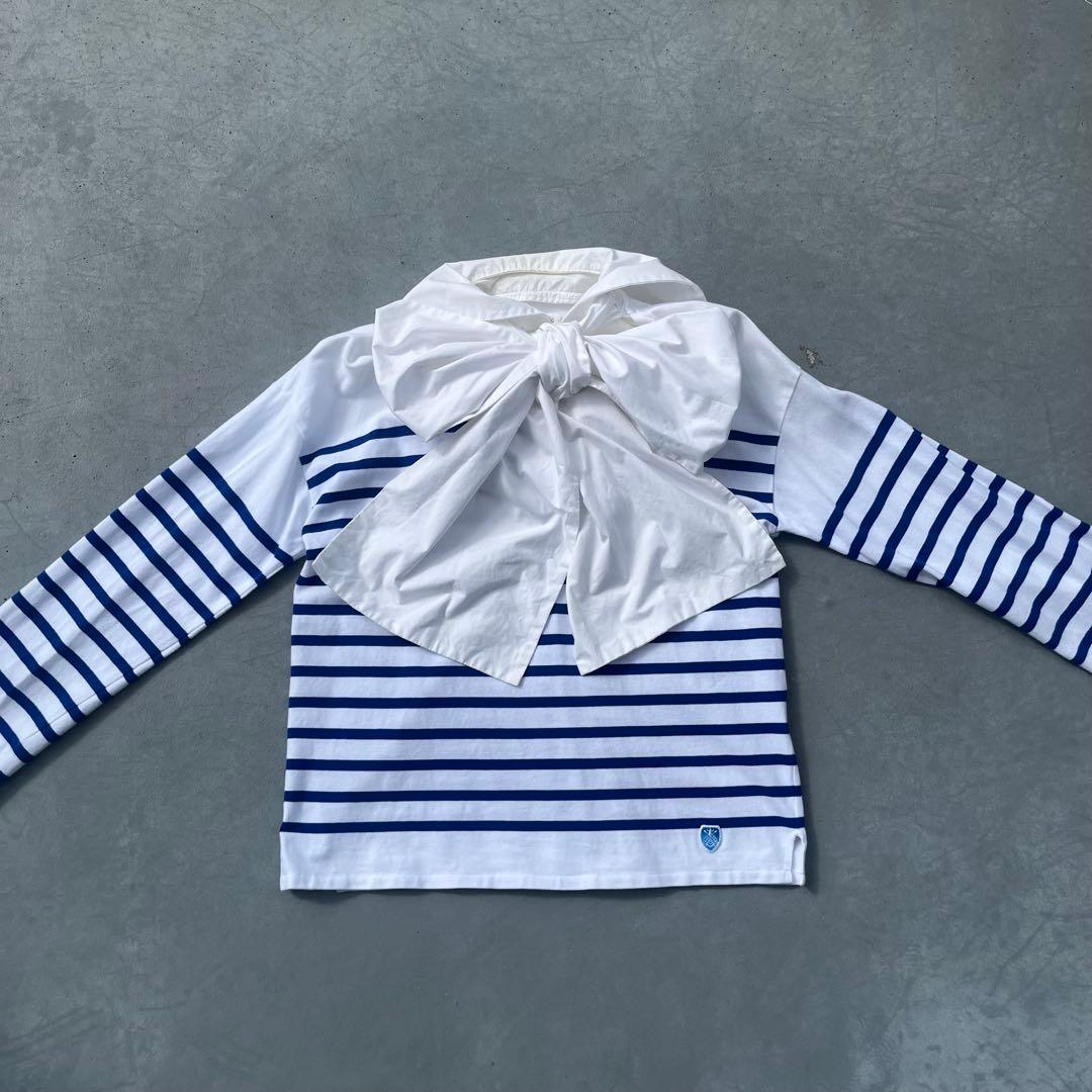 【ORCIVAL×BEAMS COUTURE】セーラーカラーシャツ