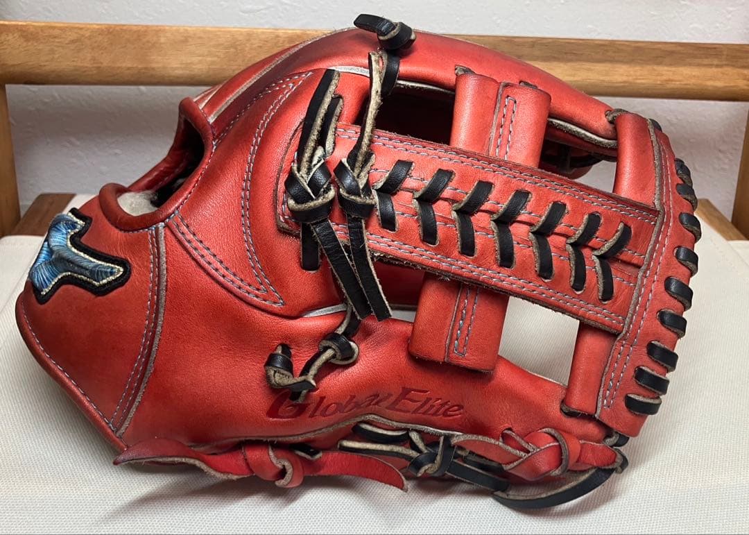 きのこ　ミズノ　グローバルエリート　硬式　内野用鈴木型ダイバーシティブルー