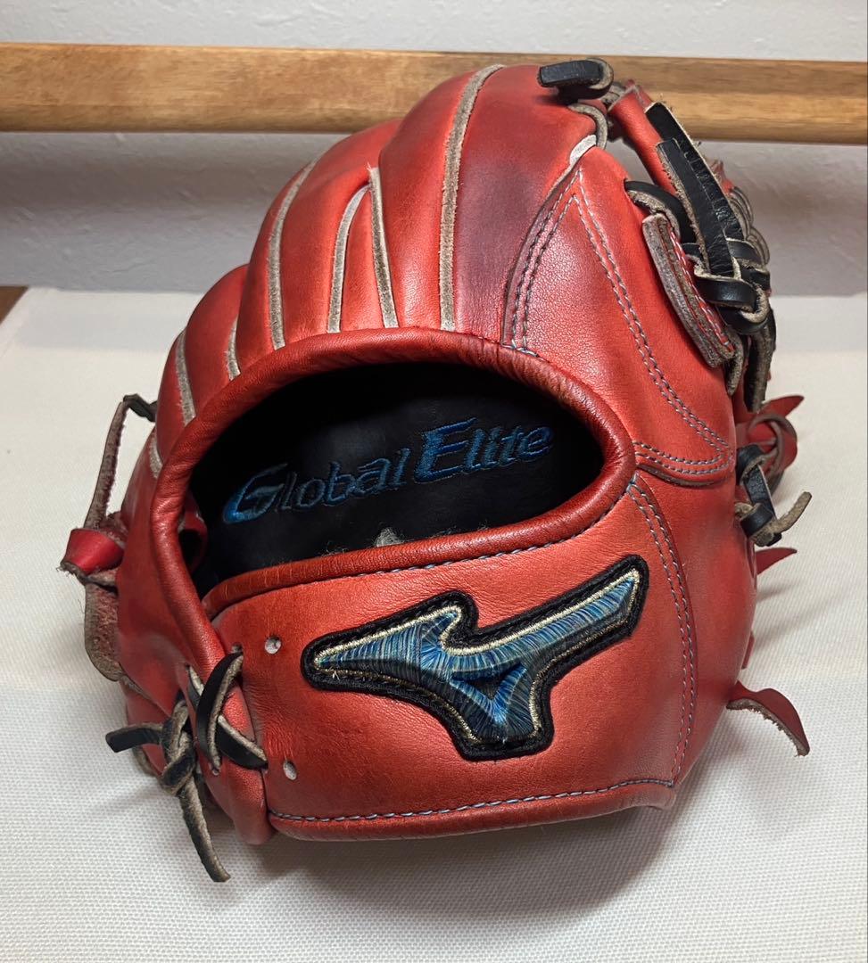 きのこ　ミズノ　グローバルエリート　硬式　内野用鈴木型ダイバーシティブルー