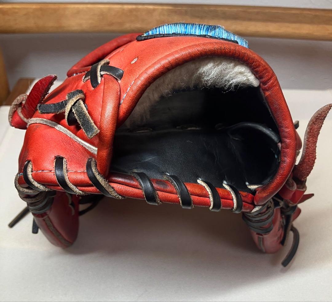 きのこ　ミズノ　グローバルエリート　硬式　内野用鈴木型ダイバーシティブルー