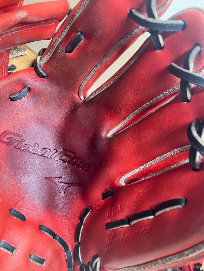 きのこ　ミズノ　グローバルエリート　硬式　内野用鈴木型ダイバーシティブルー