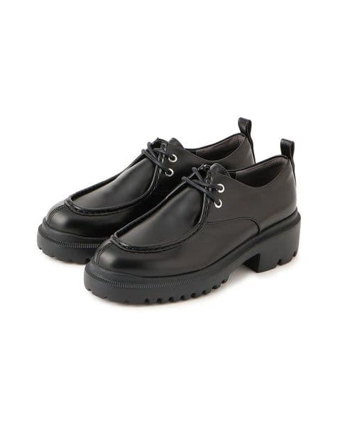 アダムエロペ レースアップシューズ チロリアンシューズ ブラック