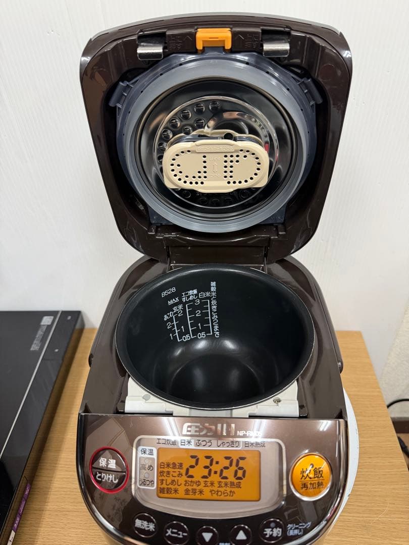 象印 圧力IH炊飯器 NP-RM05 ブラウン 3合炊き 動作品 2021年製